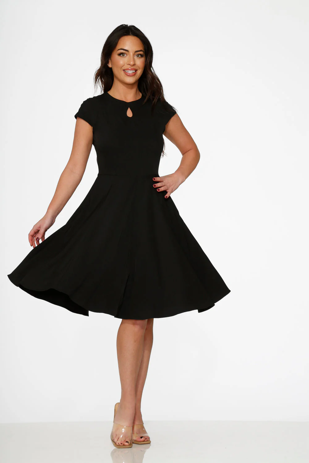 Black Swing Dress - Olabens