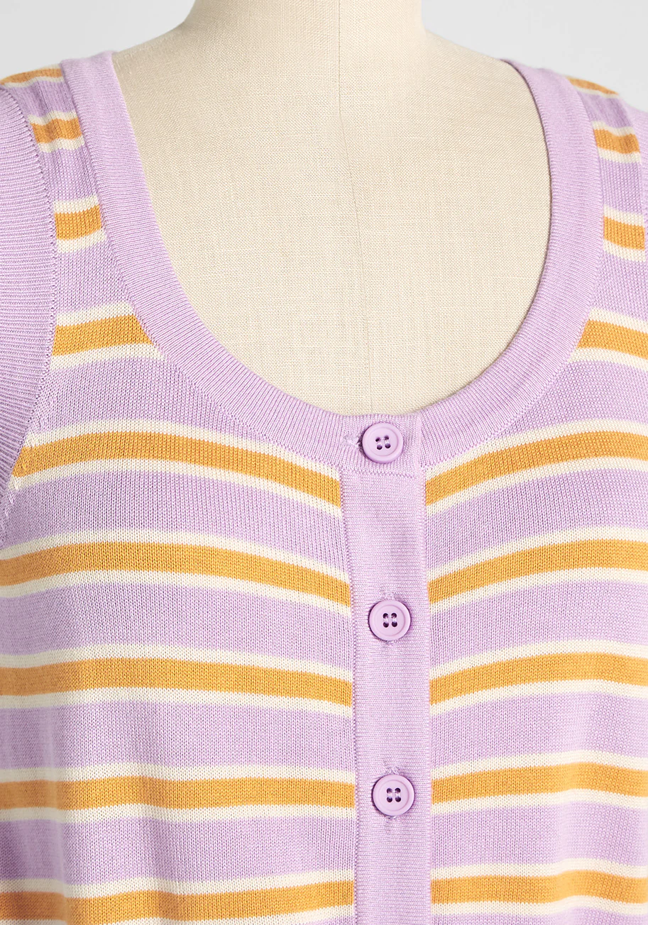 After-School Special Sleeveless Sweater Top - Olabens