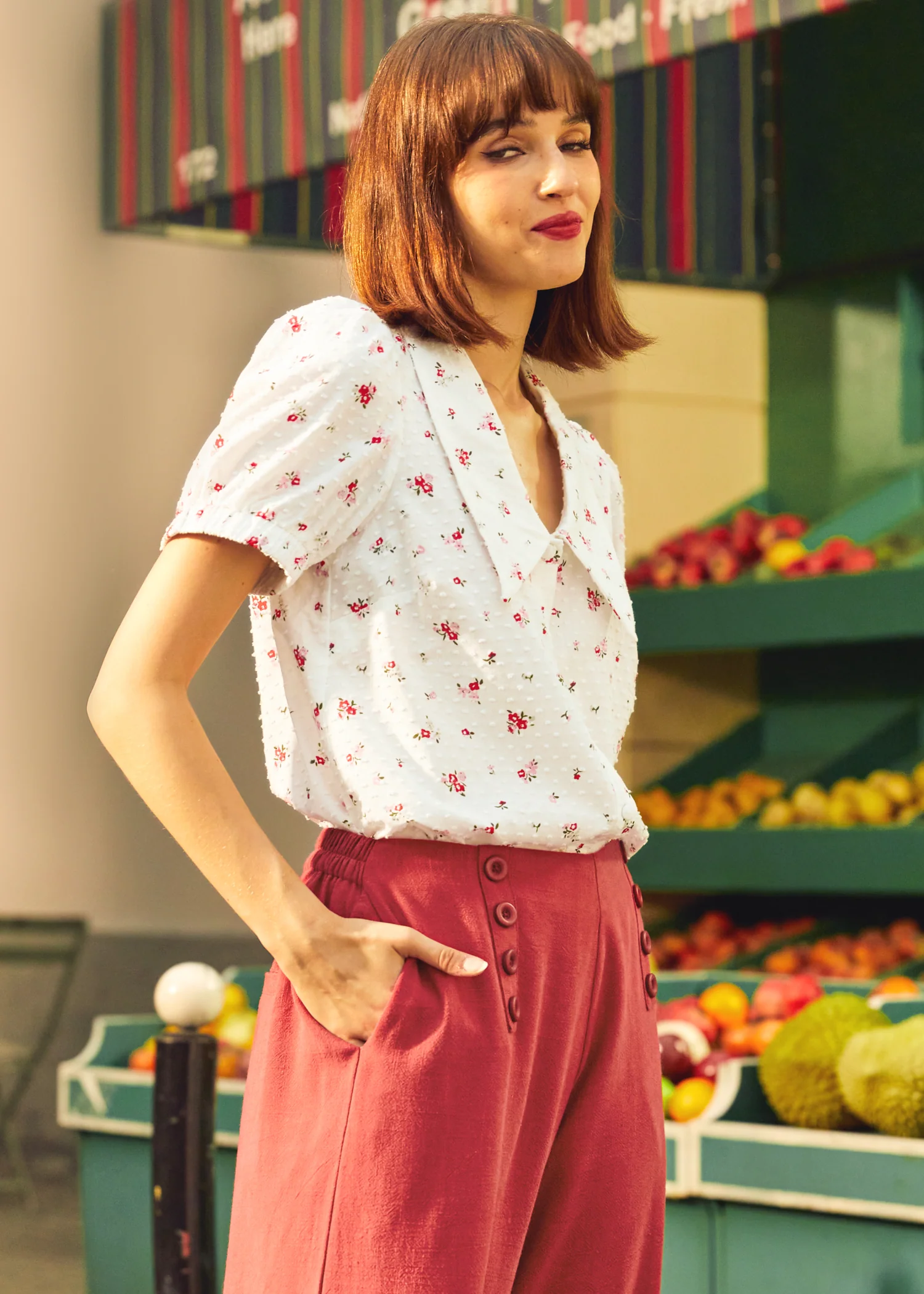 Petal Picnic Blouse - Olabens