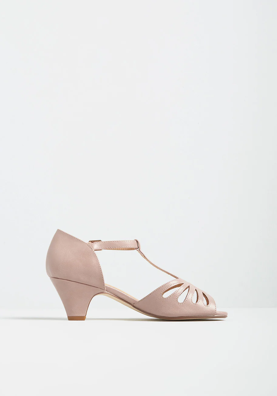 Dapper Dame T-Strap Heel - Olabens