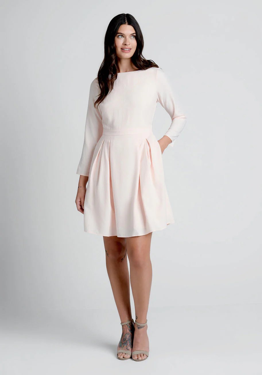 Into the Spotlight Fit and Flare Dress - Olabens