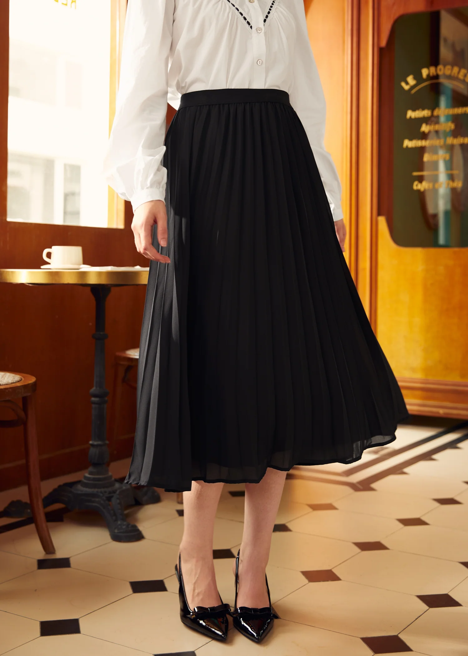 Studio 54 Pleated Midi Skirt - Olabens