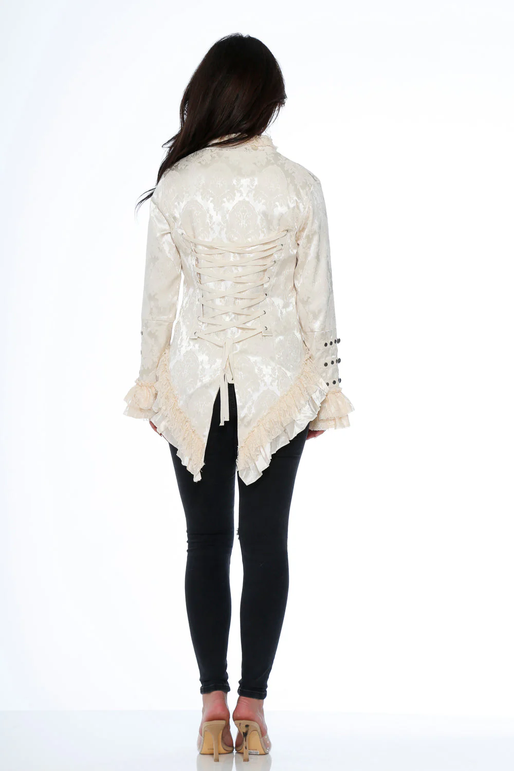 Off-White Victorian Tailed Jacket - Olabens