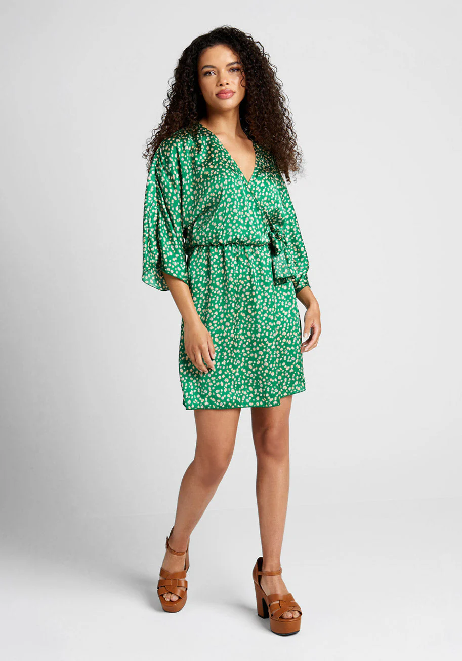 Kimono Kuteness Wrap Dress - Olabens