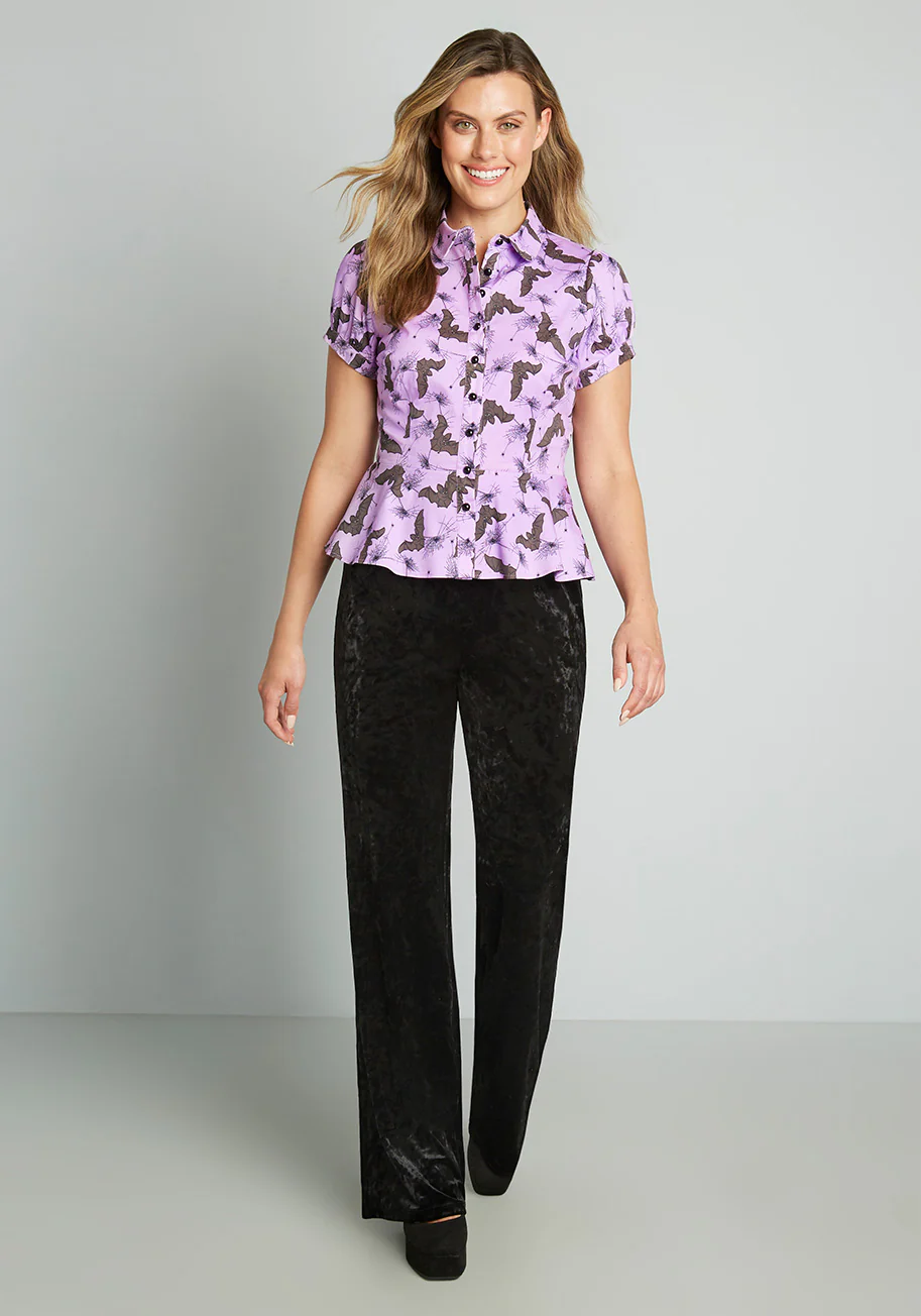 Isnyt x Collectif Feeling 'Scary' Happy Blouse - Olabens