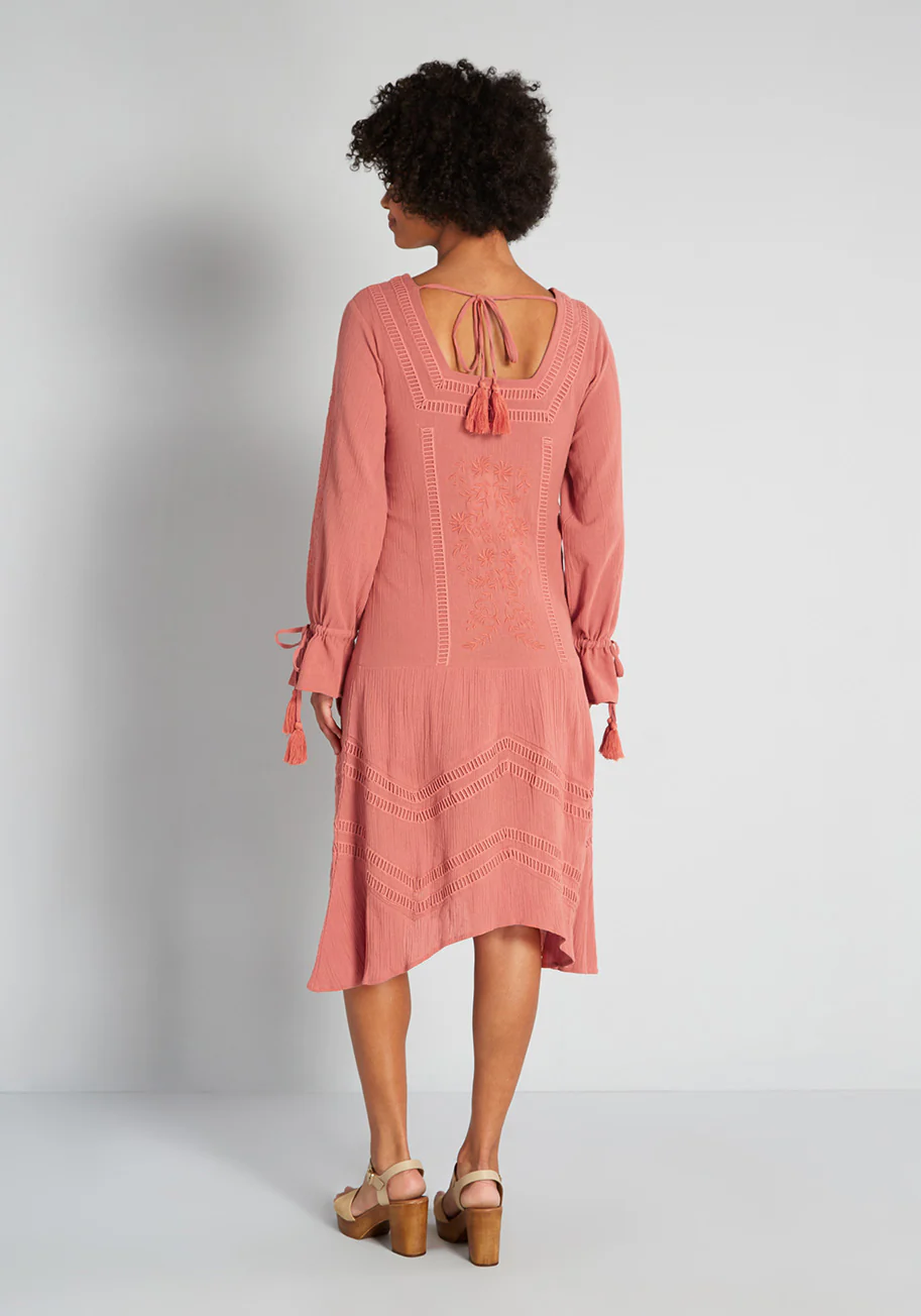 Elegant Wanderer  Midi Dress - Olabens