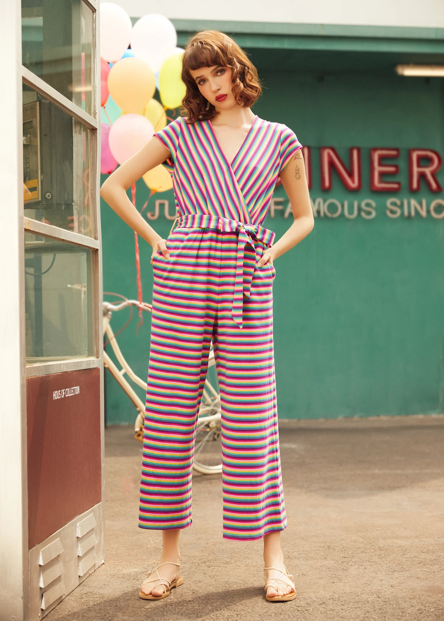 The Twist & Stripe Jumpsuit - Olabens