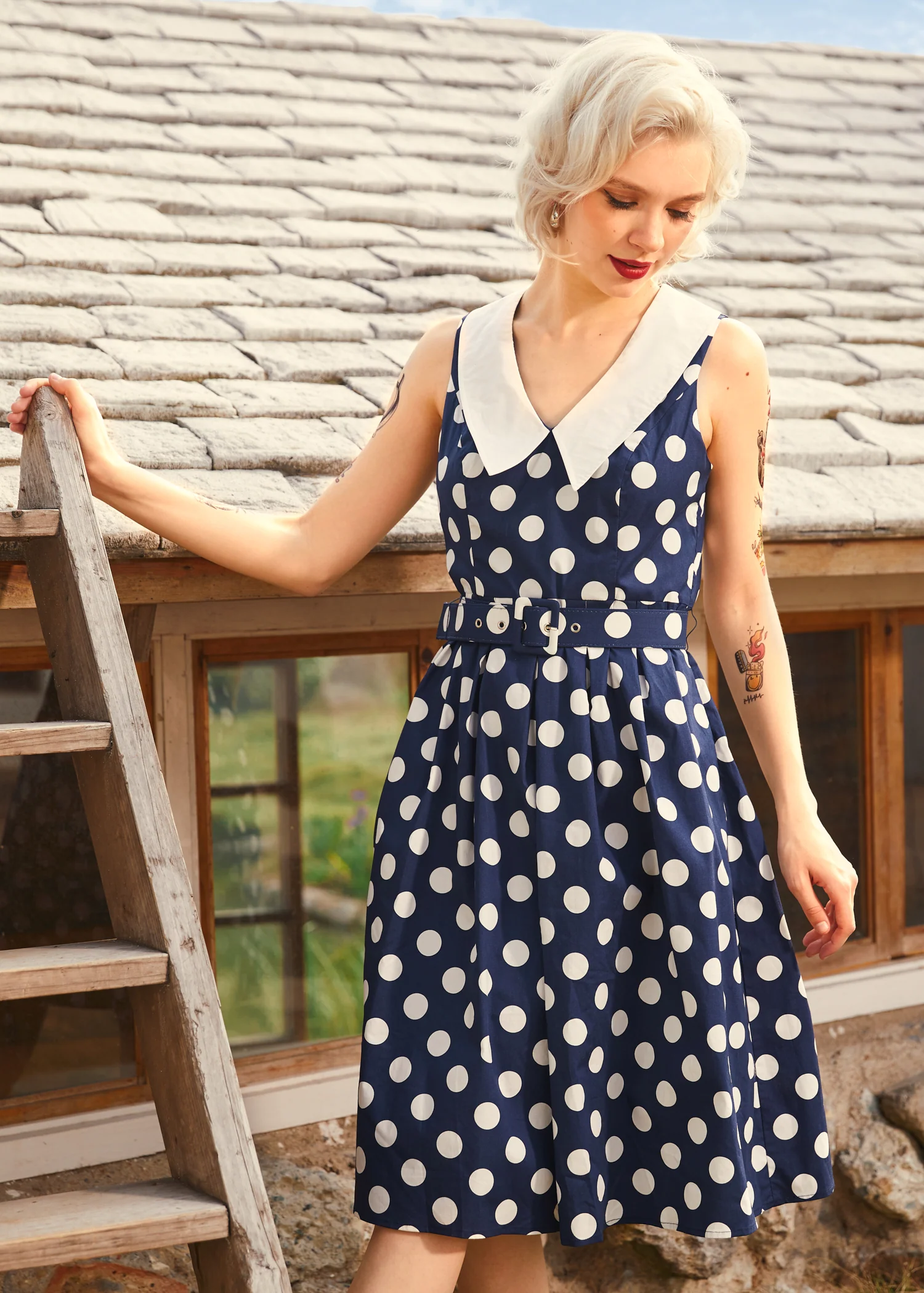 Find Me in Palm Springs Fit & Flare Dress - Olabens