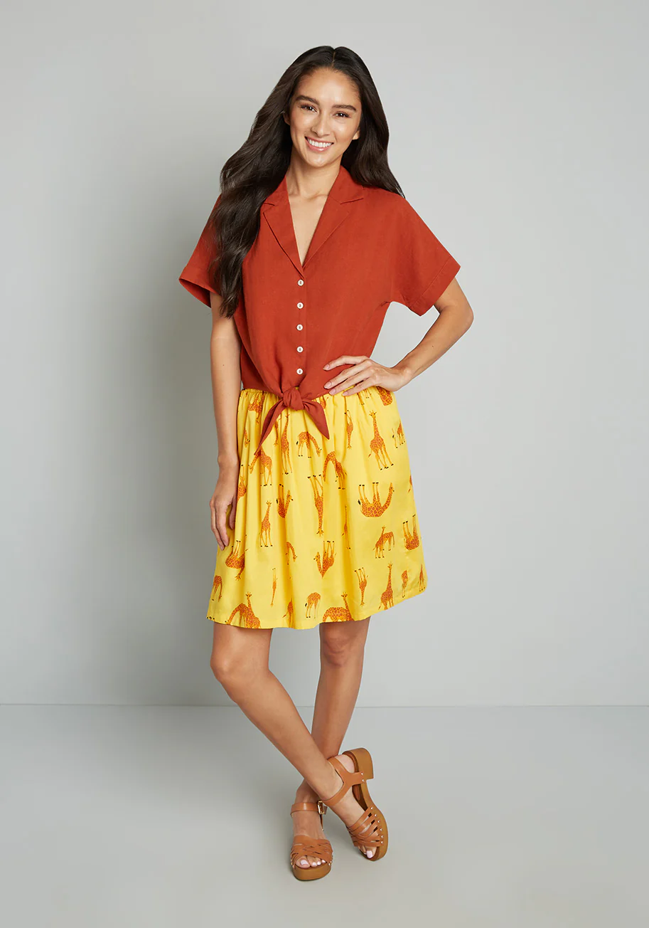 On My Wavelength Skater Skirt - Olabens