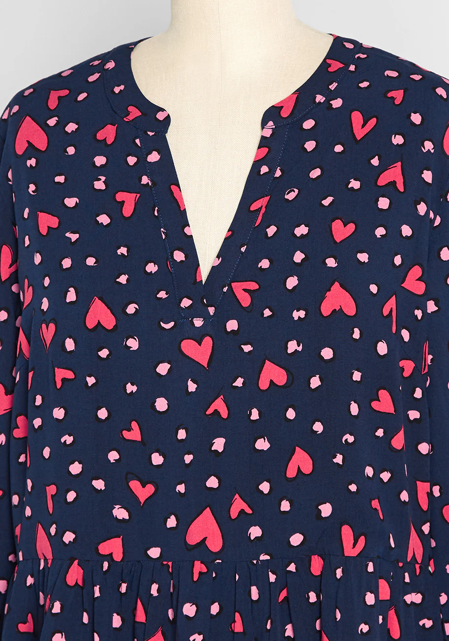 Just A Little Love Spell Smock Dress - Olabens