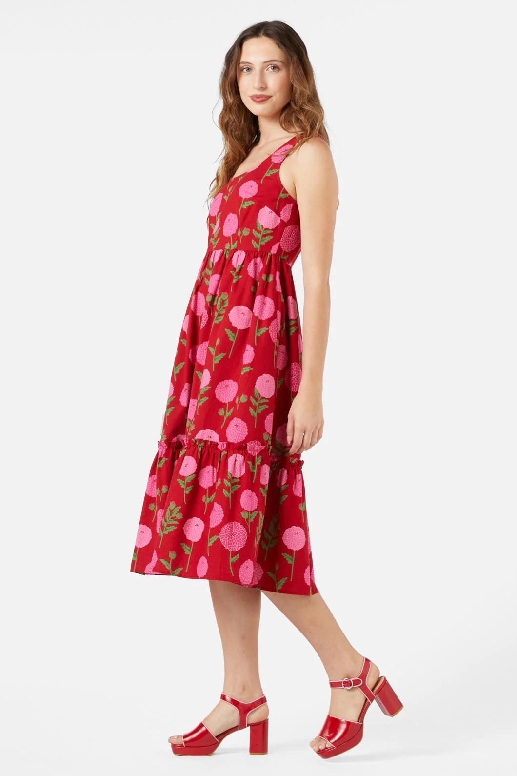 Marie Fleur Midi Dress - Olabens