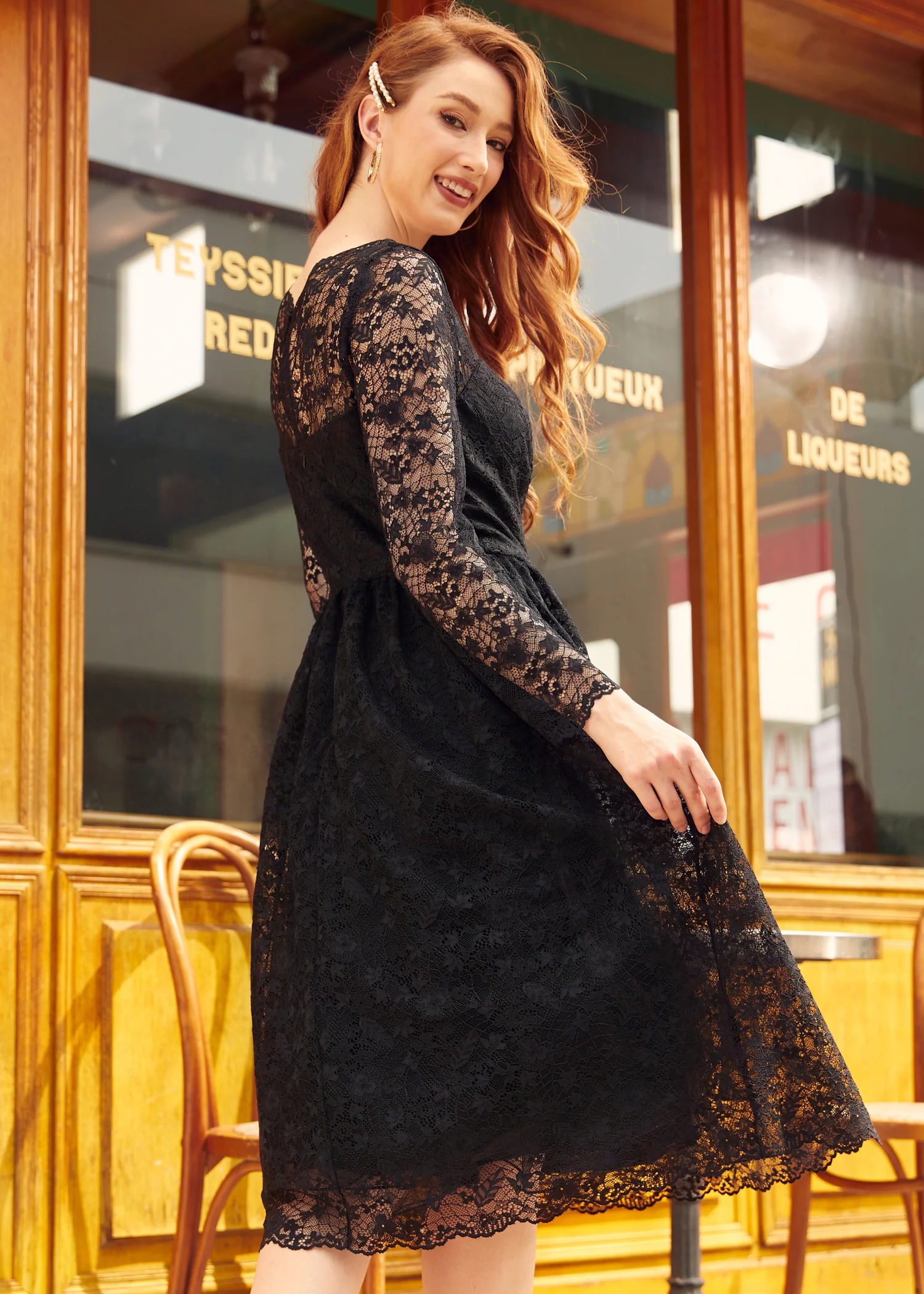 Dramatic Performance Lace Dress - Olabens