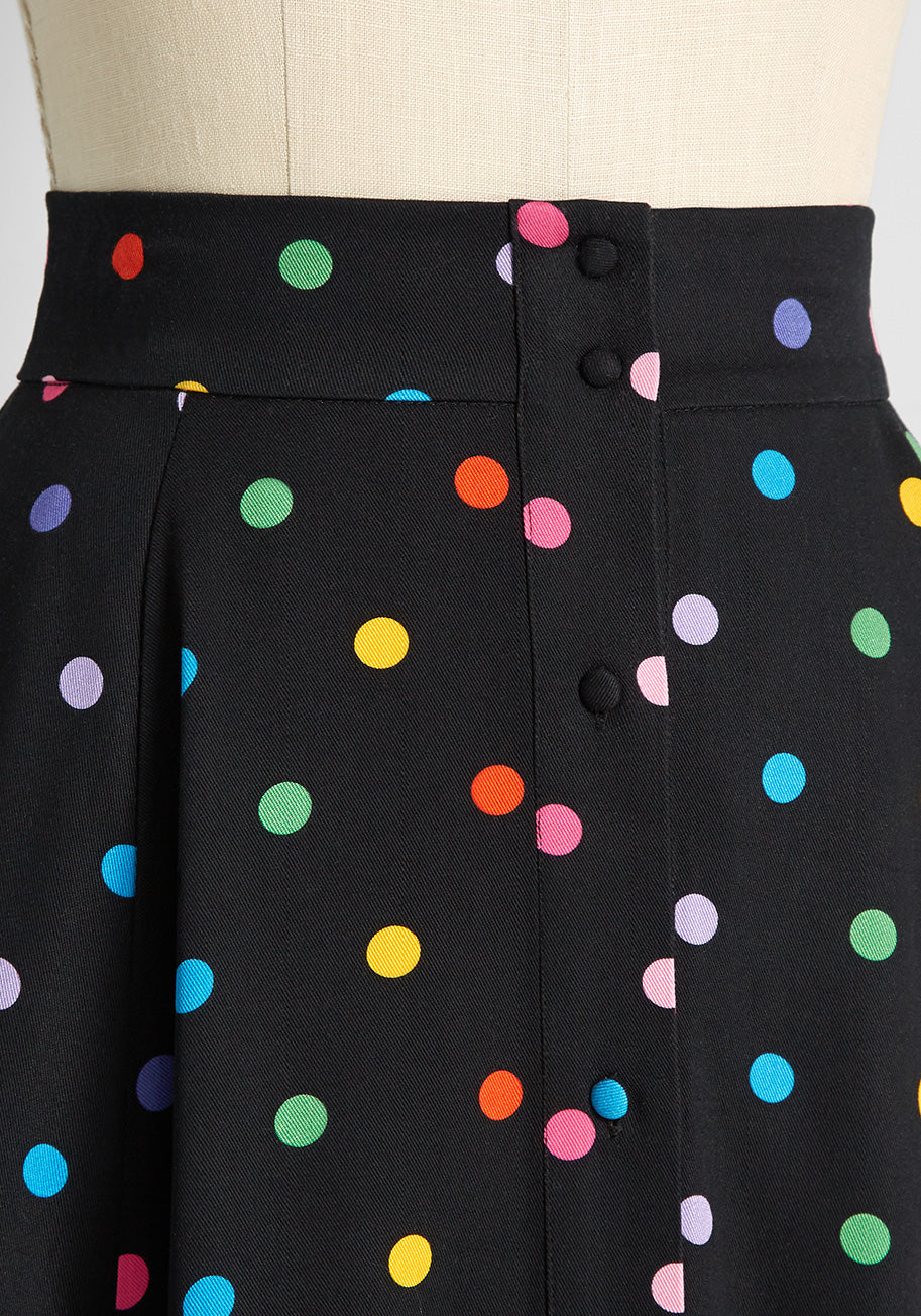 Rainbow Revival Midi Skirt - Olabens