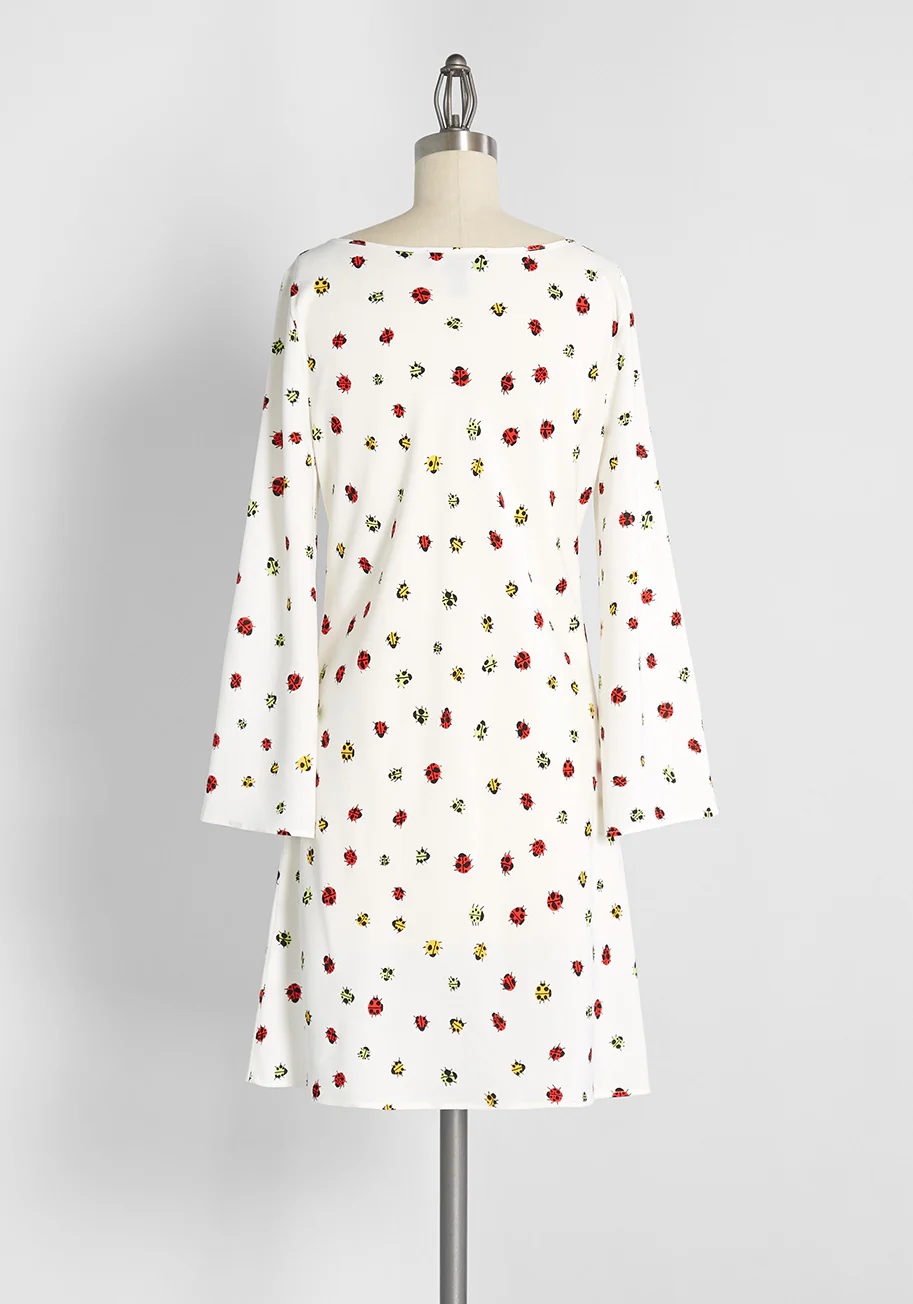 Swarming in Ladybugs Mini Dress - Olabens