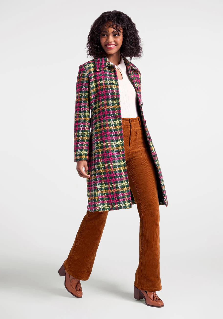 Assertive And Skirted Car Coat - Olabens