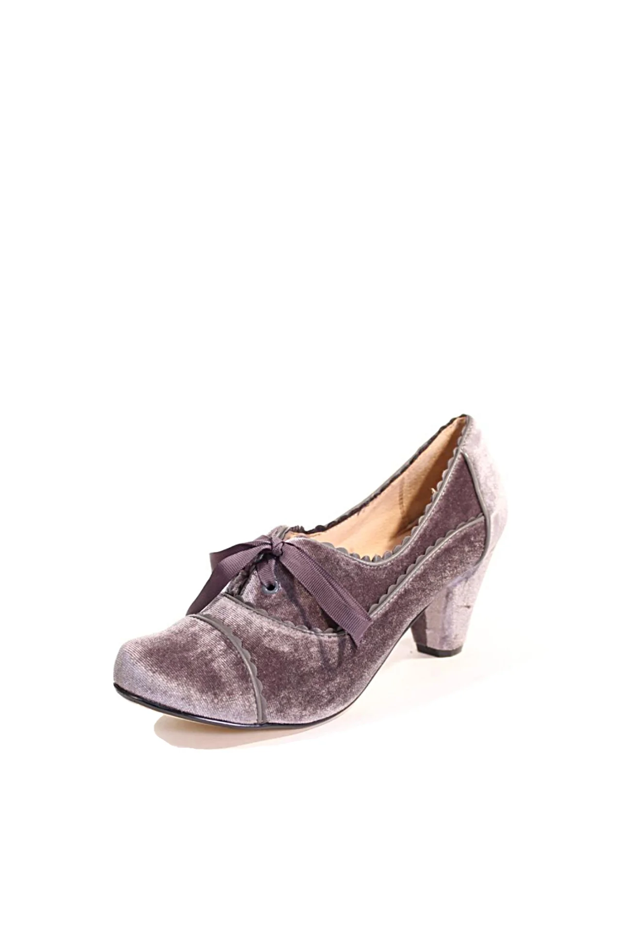 Madison Velvet Retro Heels - Olabens