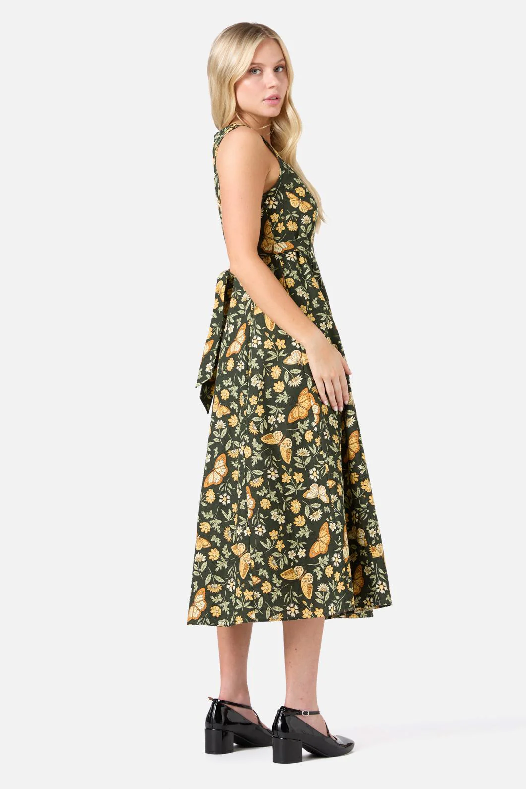 Yvette Butterfly Midi Dress - Olabens
