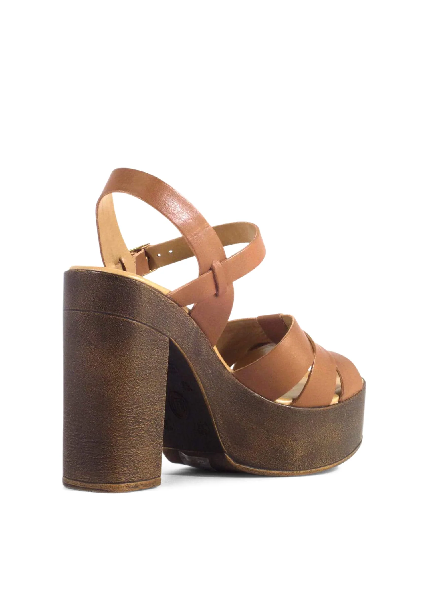 Hollie Wooden Platform Heels - Olabens