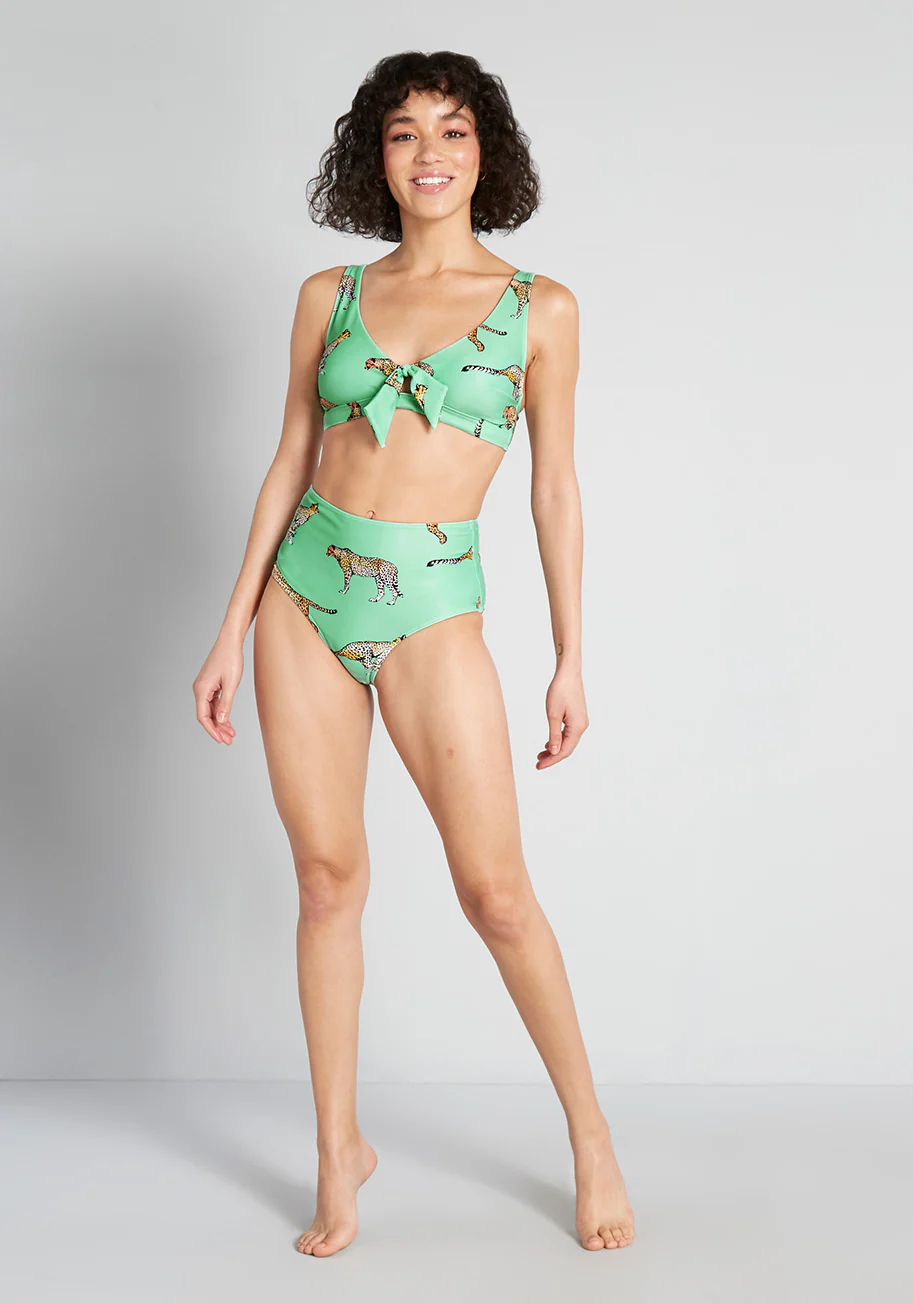The Sara High-Waisted Bikini Bottom - Olabens