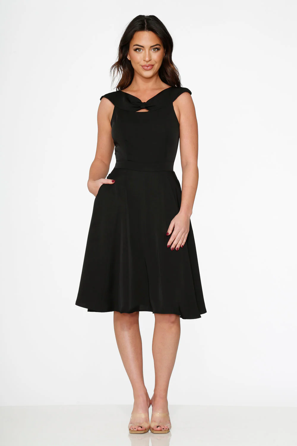 Black Occasional Swing Dress - Olabens