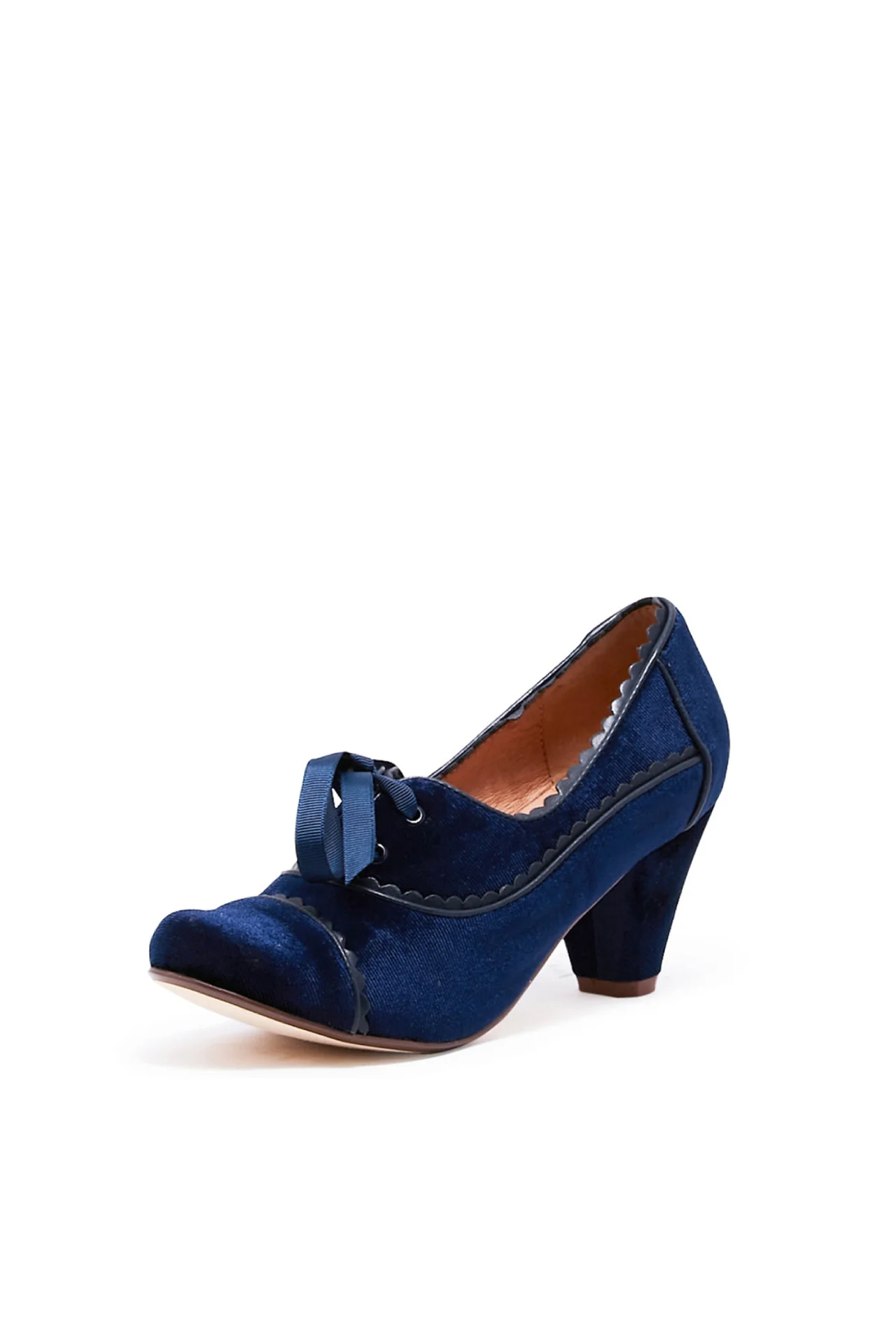 Madison Velvet Retro Heels - Olabens