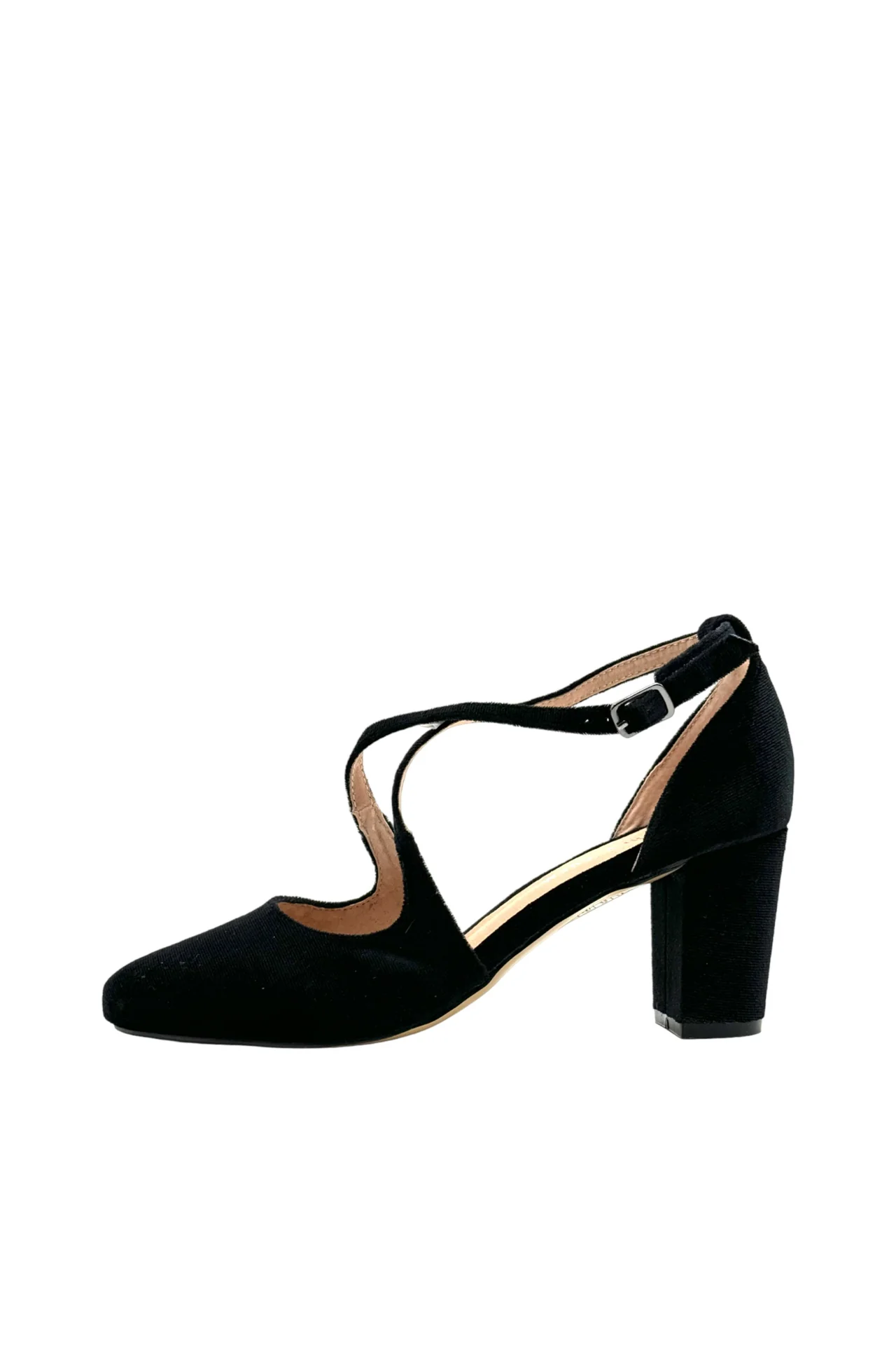 Oren Velvet Mary Jane Heels - Olabens