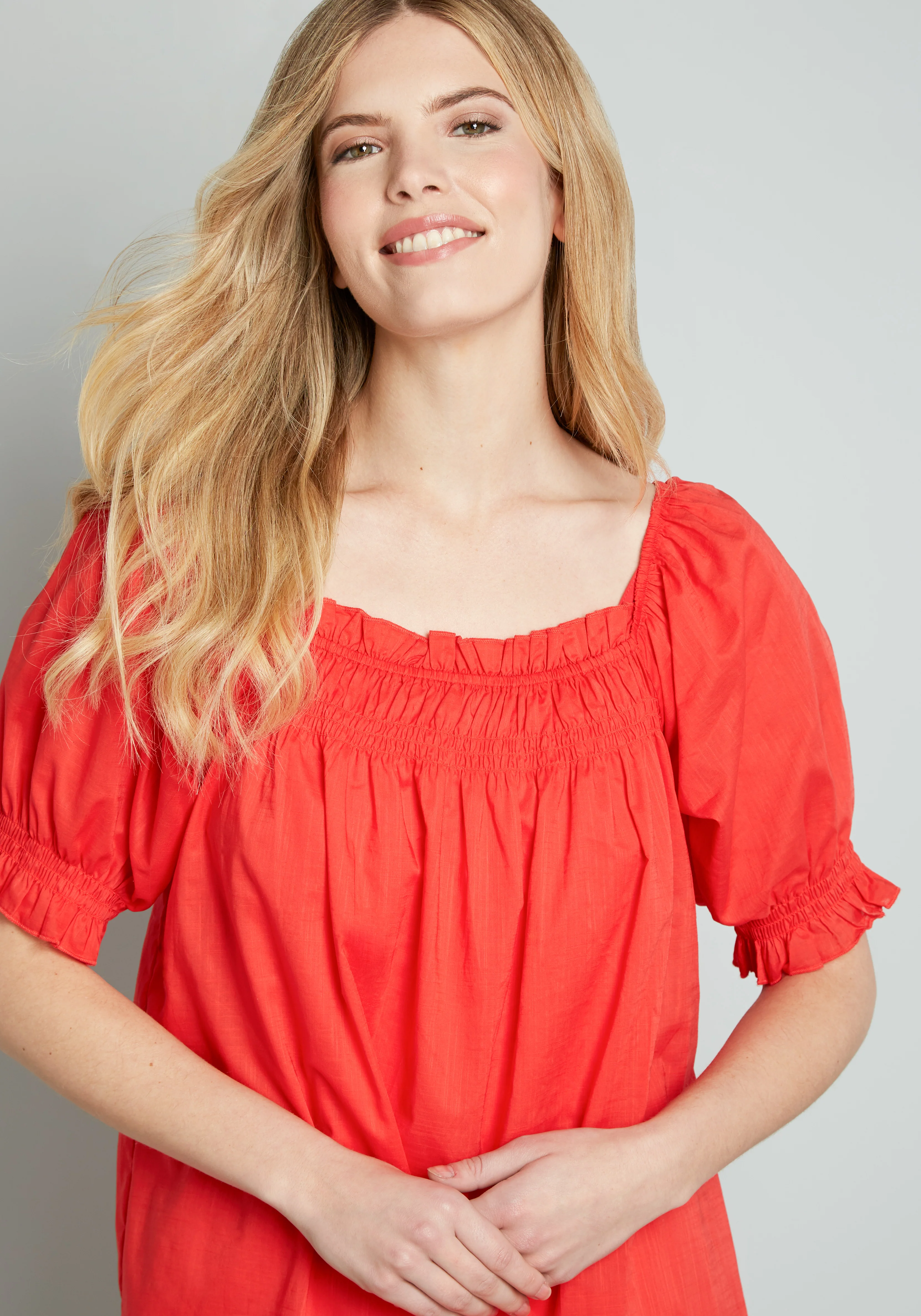 Summertime Garden Stories Smocked Mini Dress - Olabens