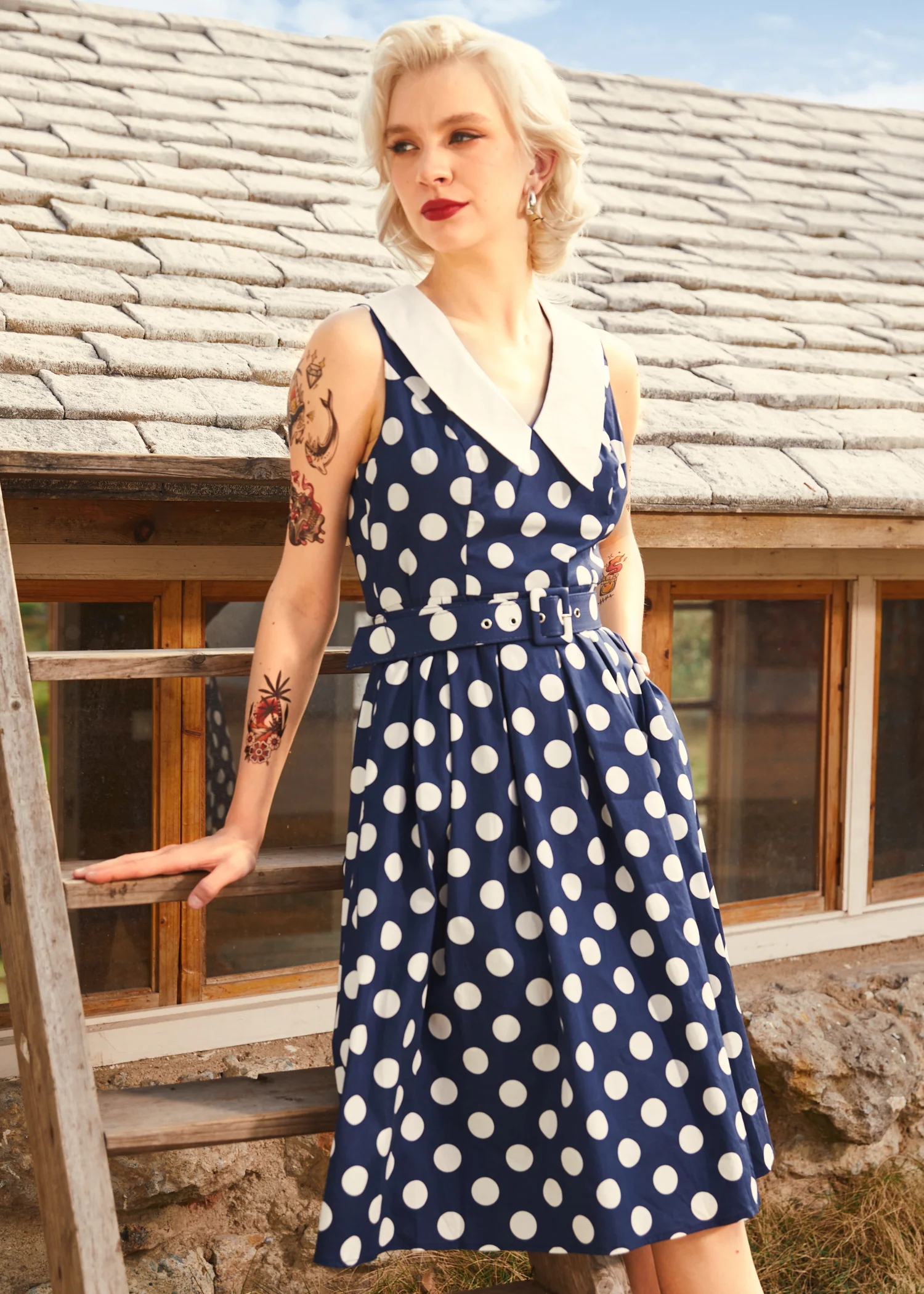 Find Me in Palm Springs Fit & Flare Dress - Olabens