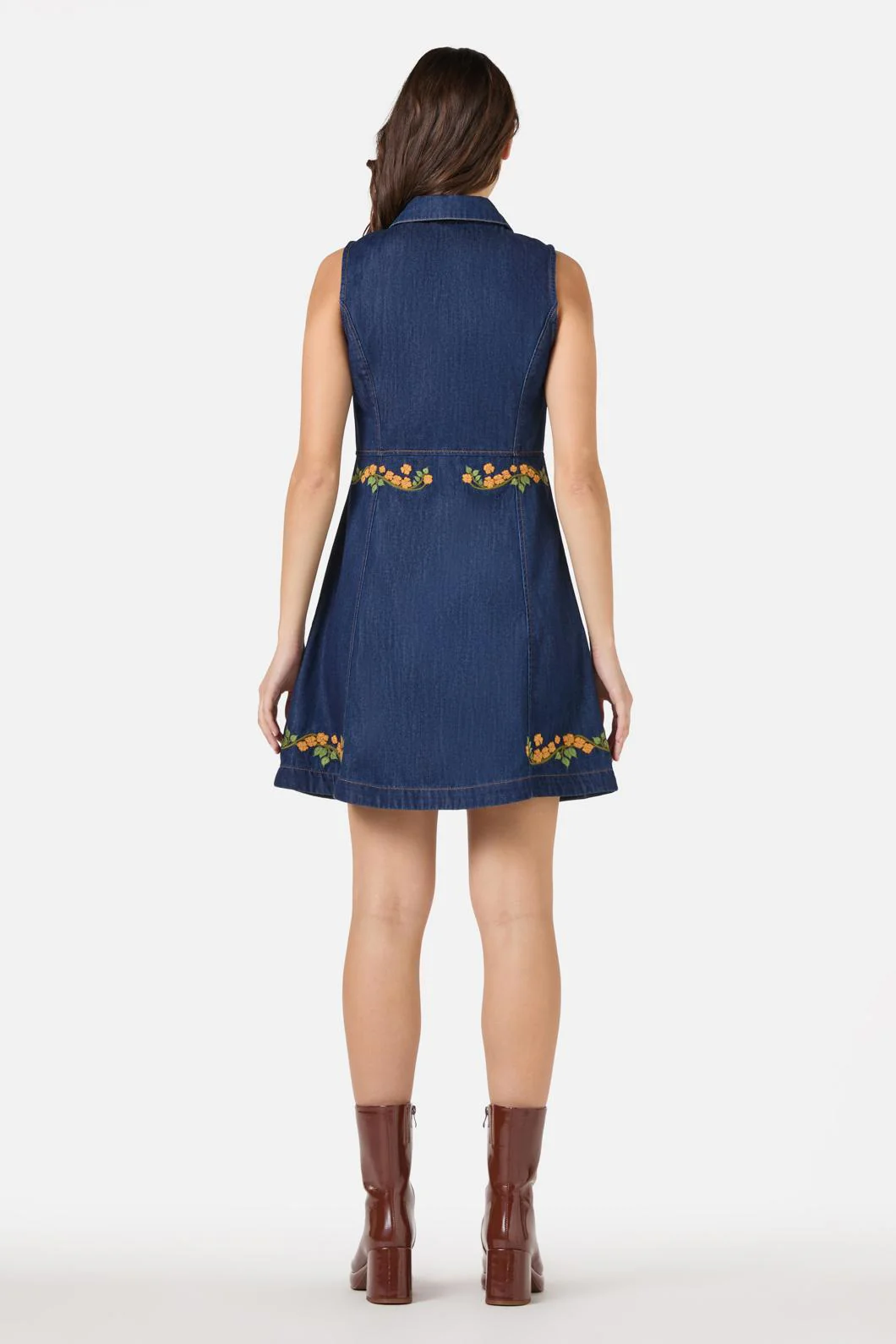 Flower Child Embroidered Dress - Olabens