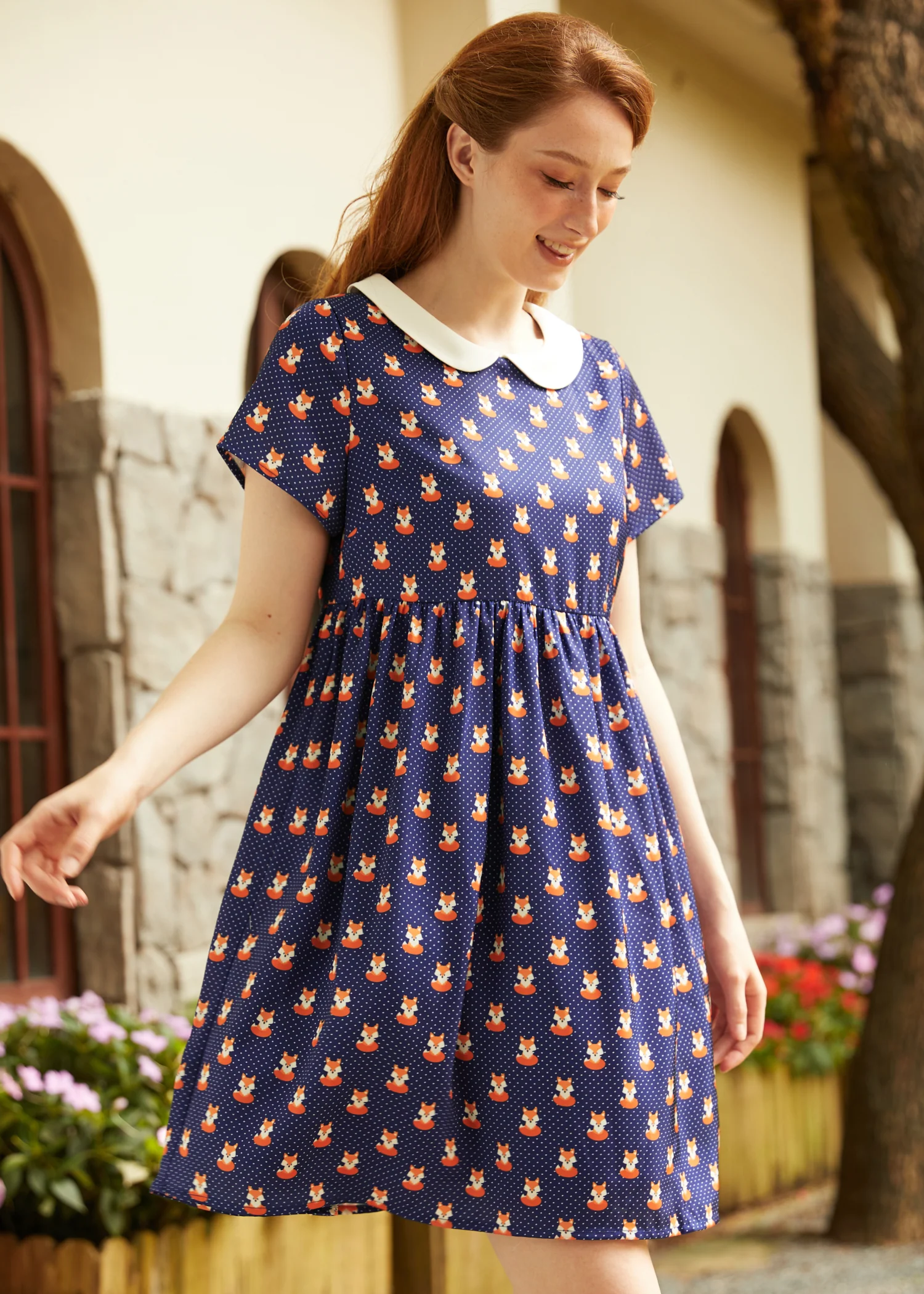 Whimsy & Wonder Collar Empire Dress - Olabens