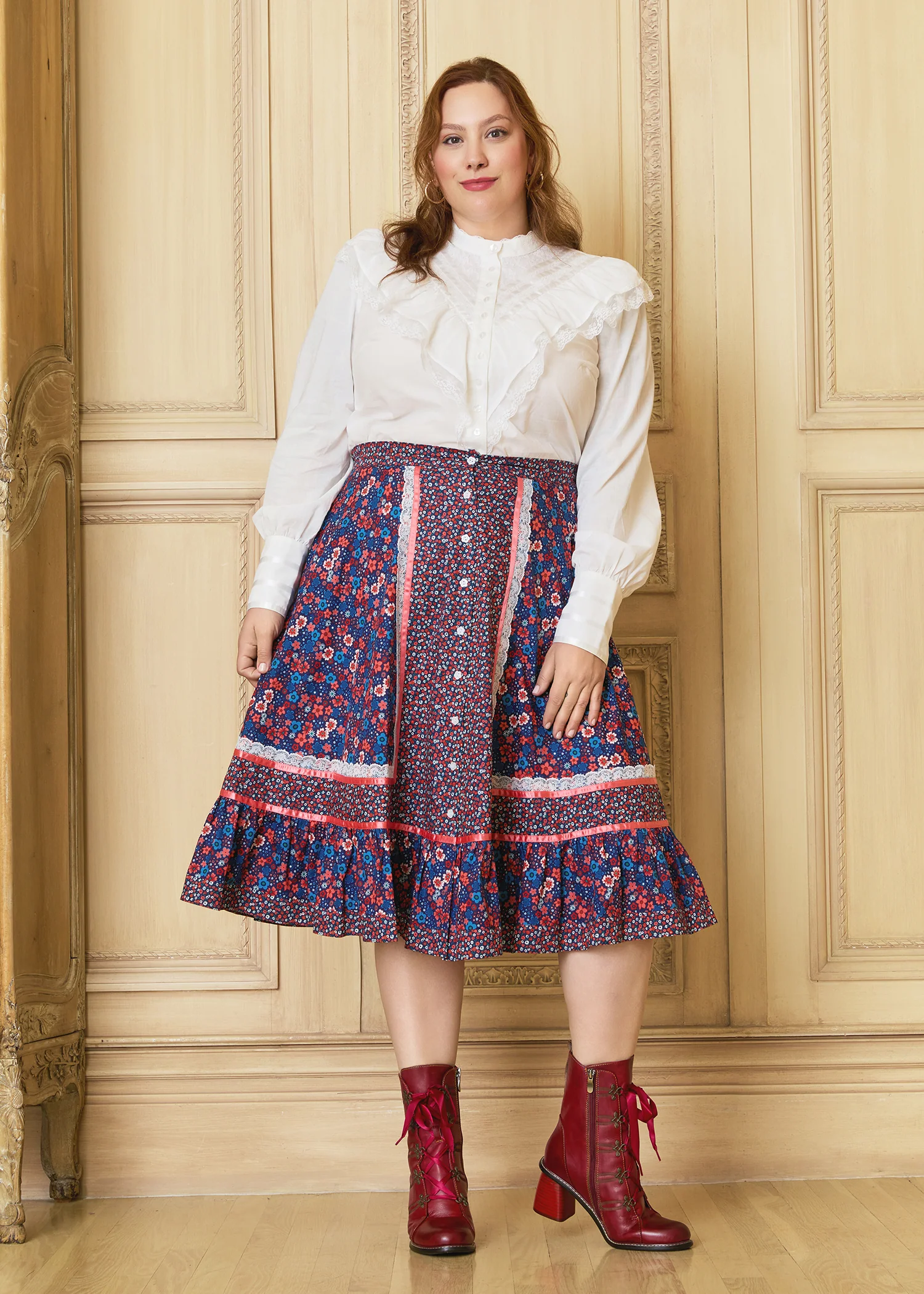 GUNNE SAX for Isnyt's Isabella Midi Skirt - Olabens