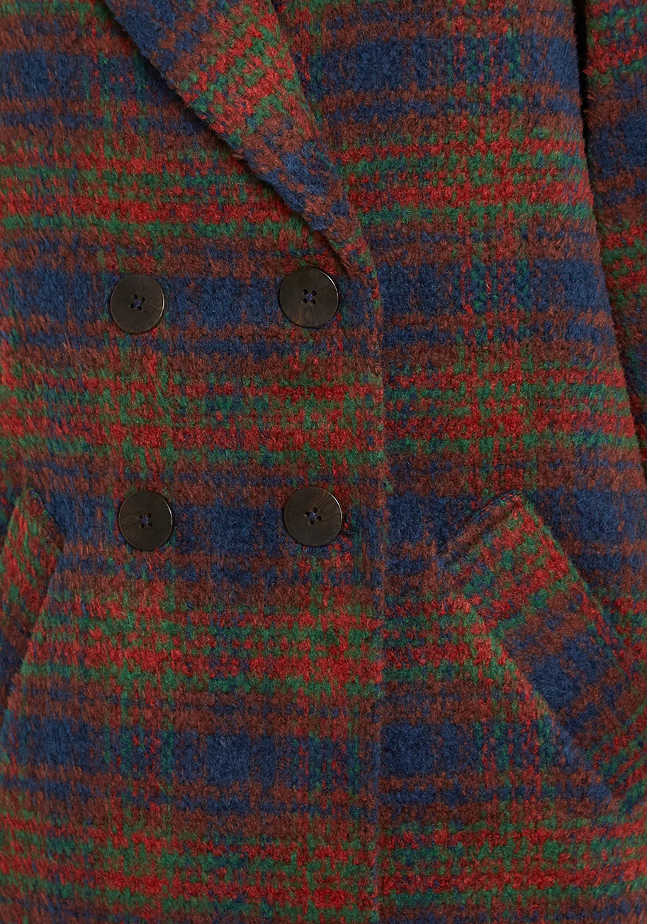 Good in Plaid Weather Oversized Coat - Olabens