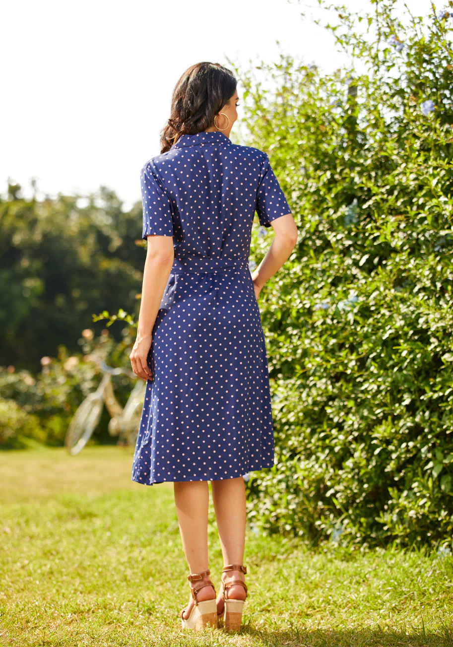 Playing House A-Line Shirt Dress - Olabens