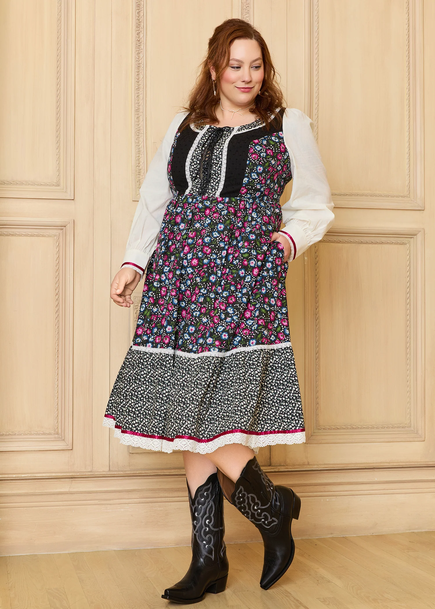 GUNNE SAX for Isnyt Madilyn Midi Dress - Olabens