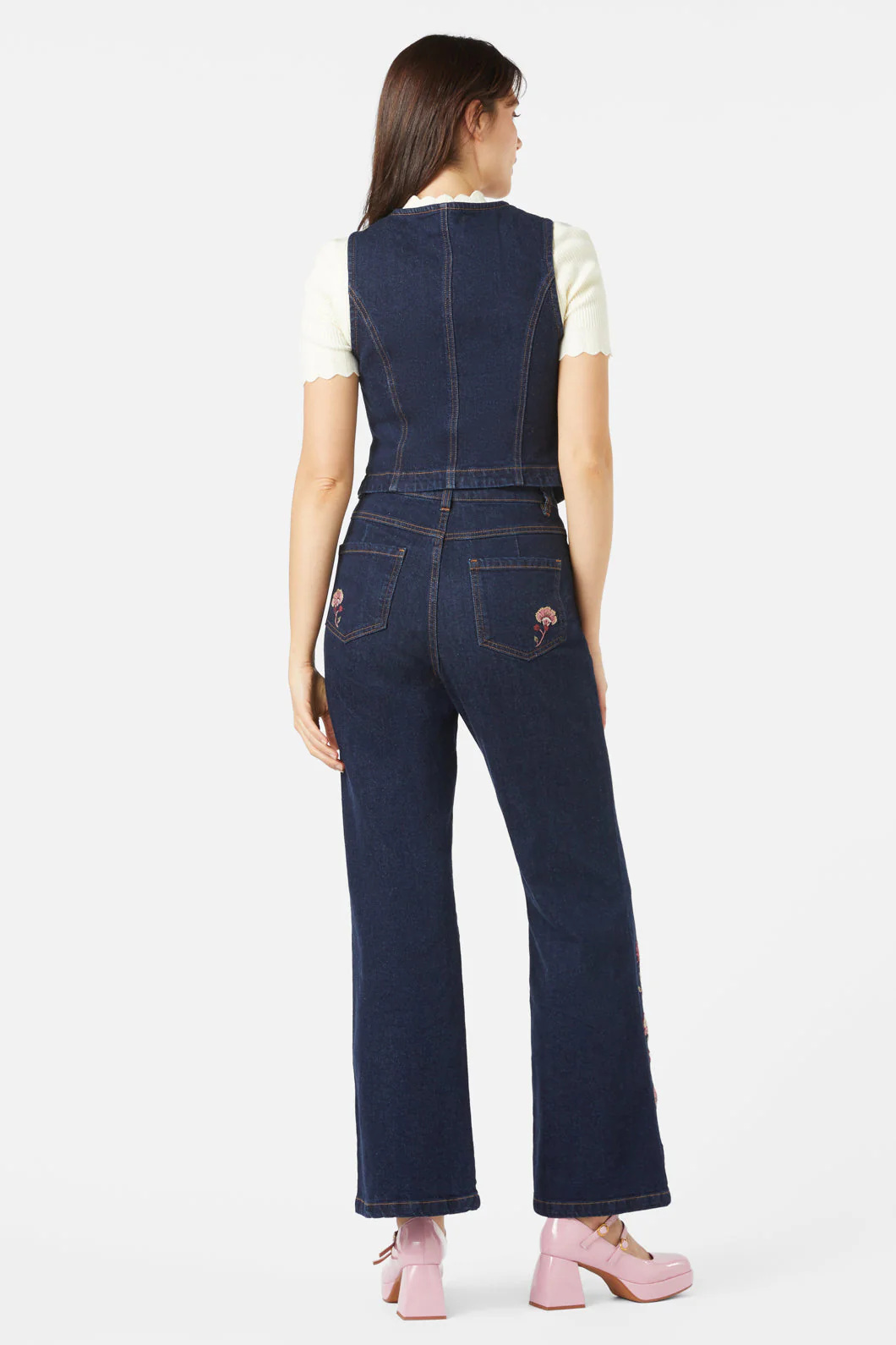 Boho Paisley Embroidered Vest - Olabens