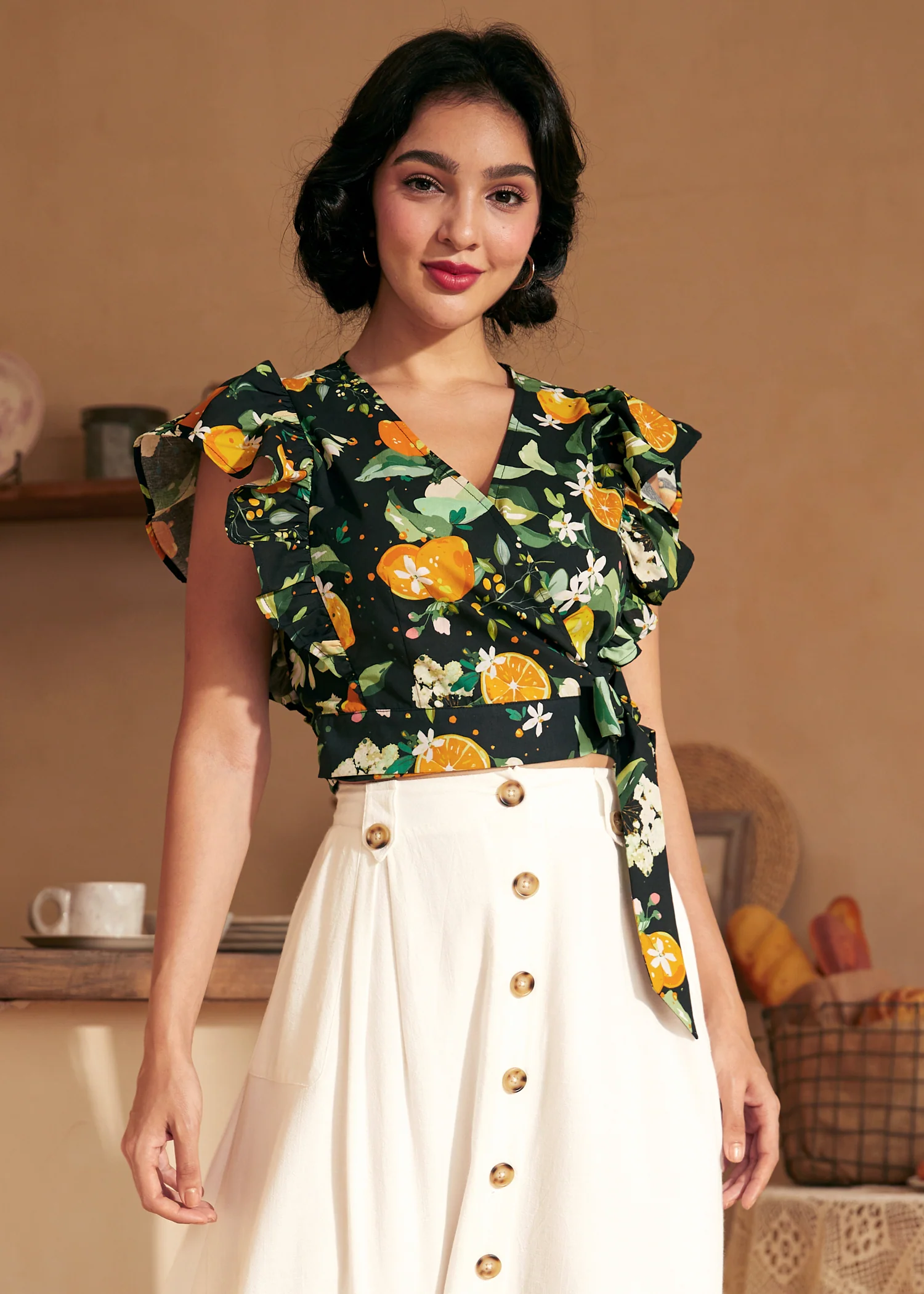 Wrapped in Ruffles Top - Olabens