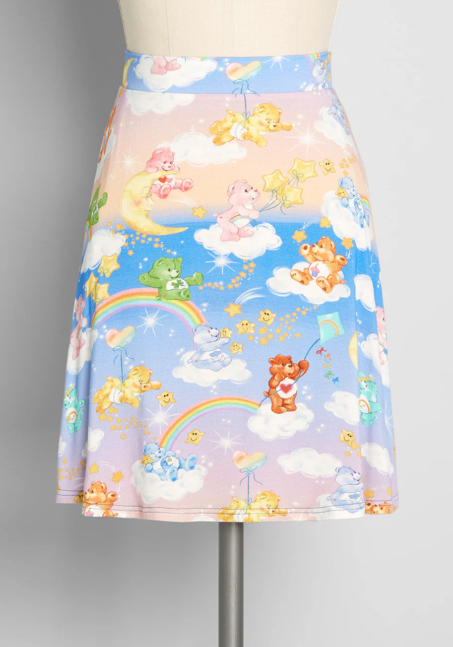 Isnyt X Care Bears Excellence Attained Mini Skirt - Olabens