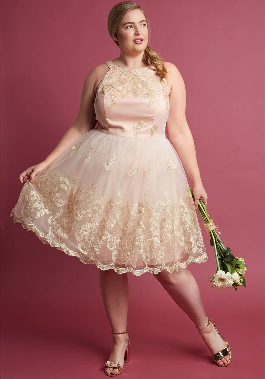 Chi Chi London Eloquent Admirer Lace Dress - Olabens