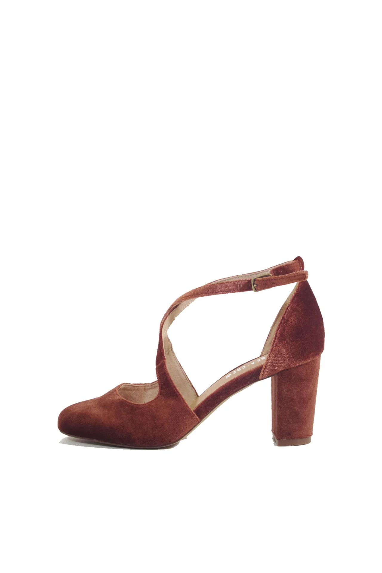 Oren Velvet Mary Jane Heels - Olabens