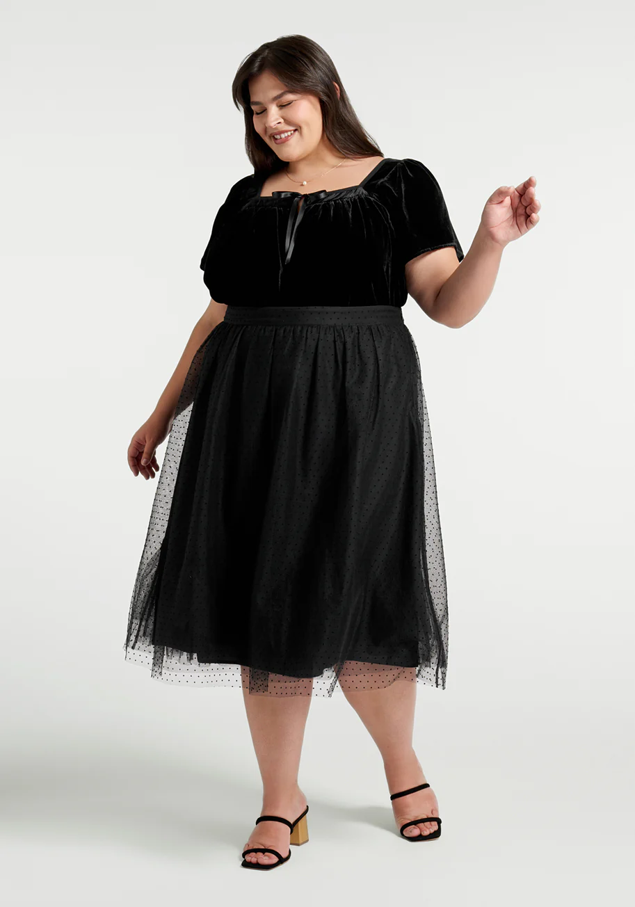 Fit To Be Tied Velvet Top - Olabens