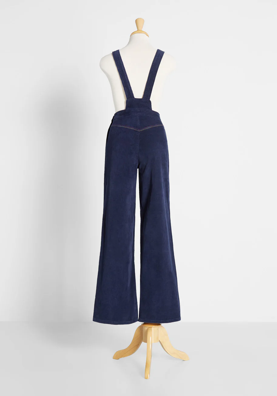 Rainbow With Me Corduroy Overalls - Olabens