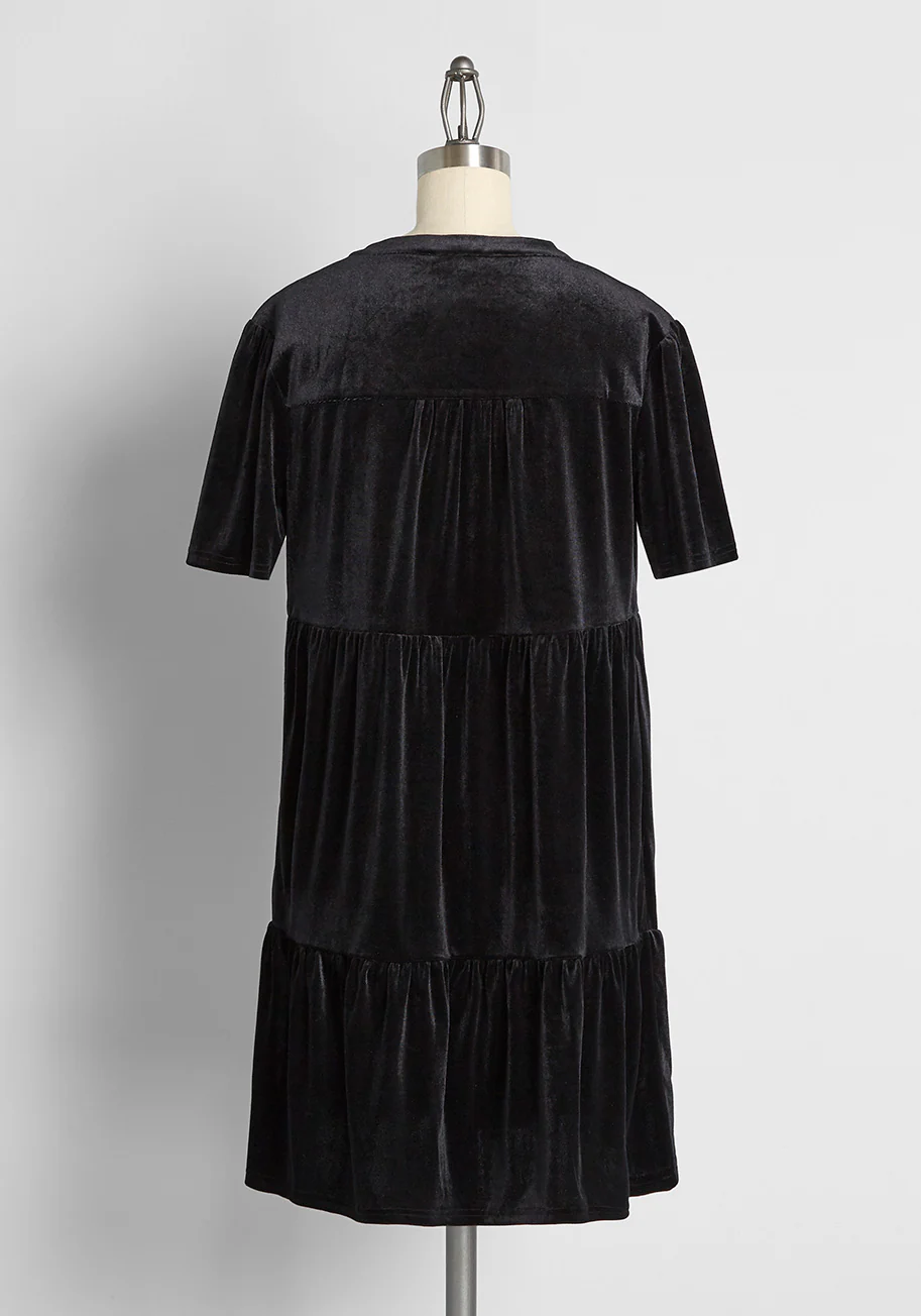 Levels Of Levity Tiered Babydoll Dress - Olabens