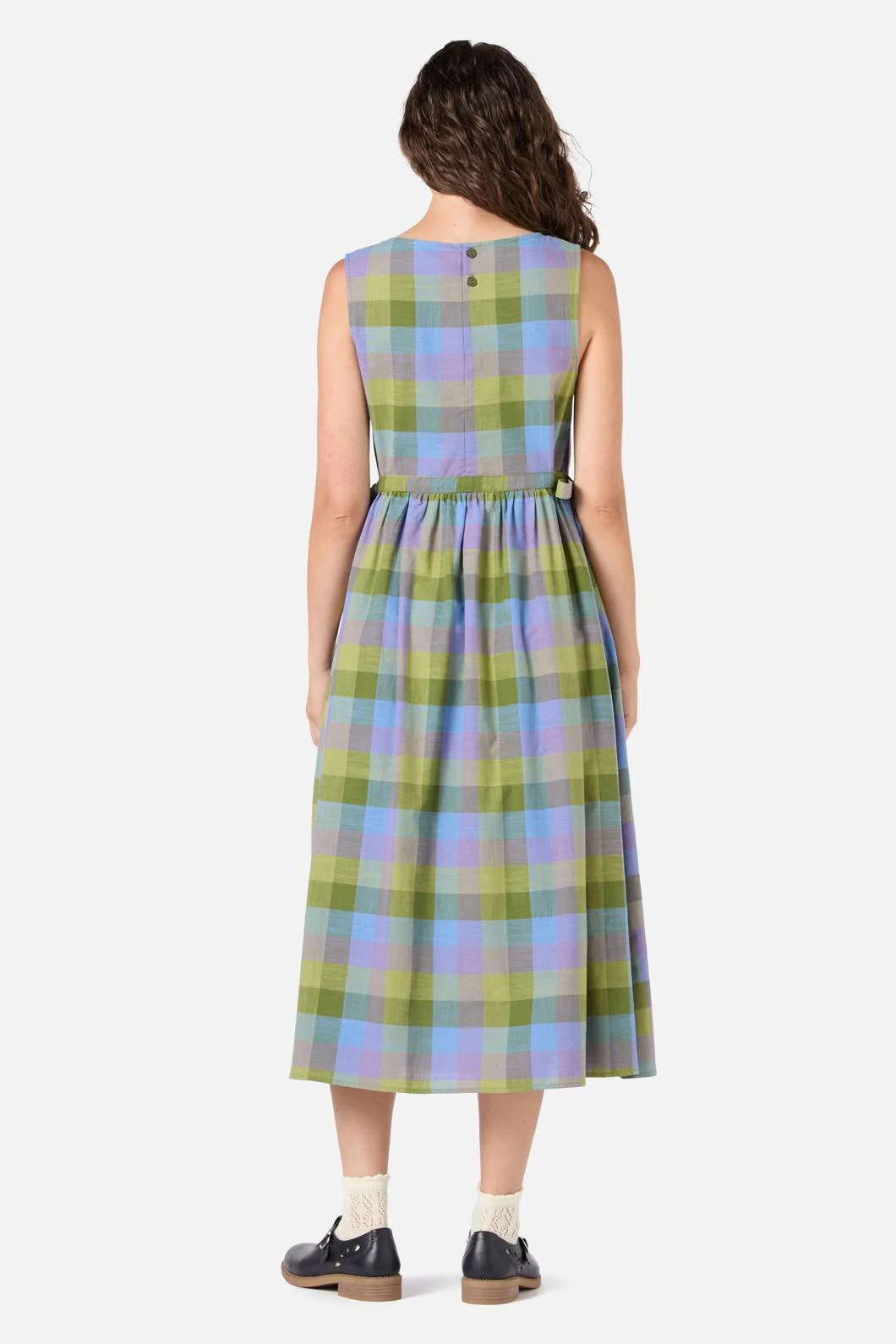 Maxine Check Midi Dress - Olabens