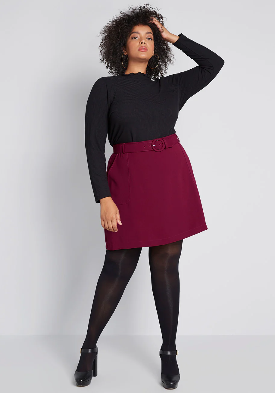 Captured Moments Mini A-Line Skirt - Olabens