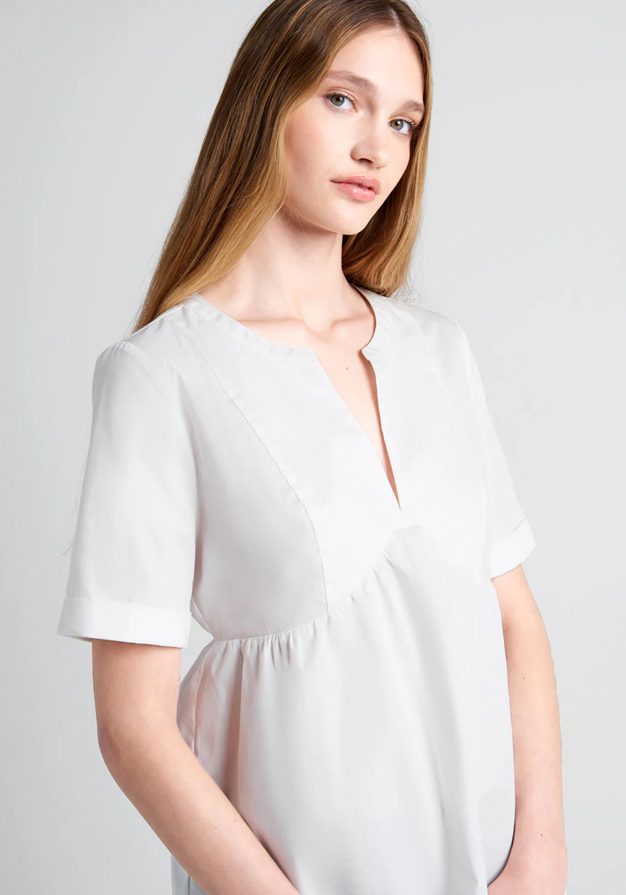 Never Better Y-Neck Top - Olabens
