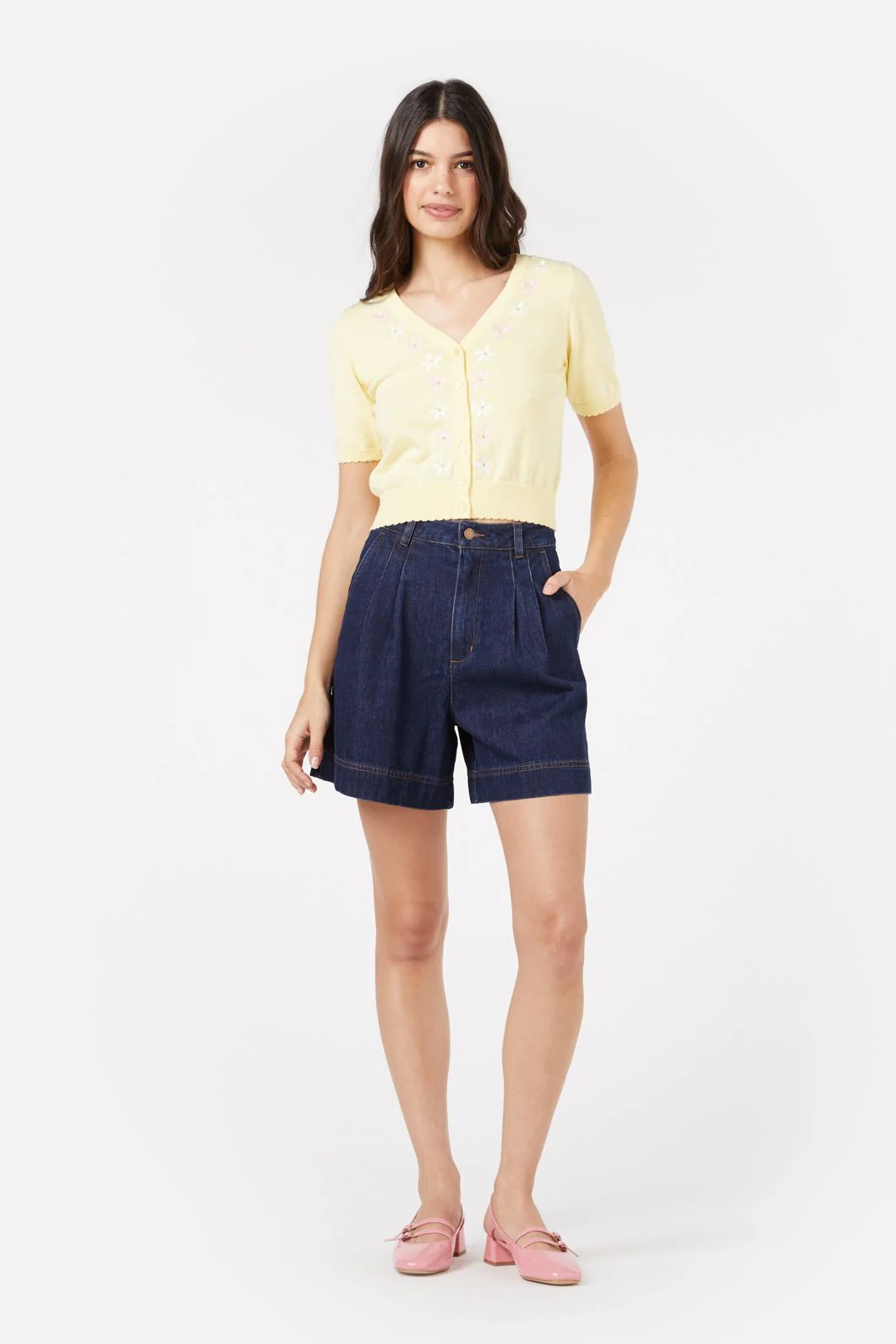 Lemonade Emb Cardigan - Olabens