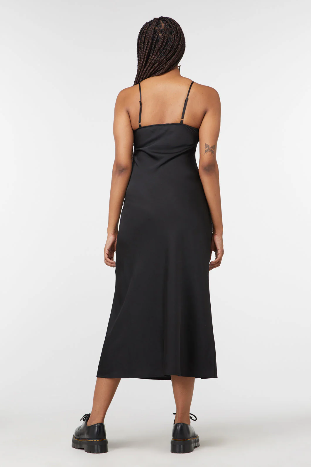 Lizzie Satin Bias Cut Dress - Olabens