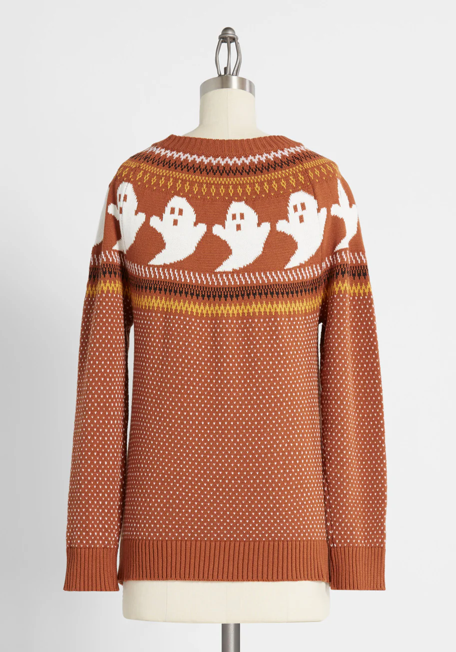 You've Been Ghosted Fair Isle Sweater - Olabens