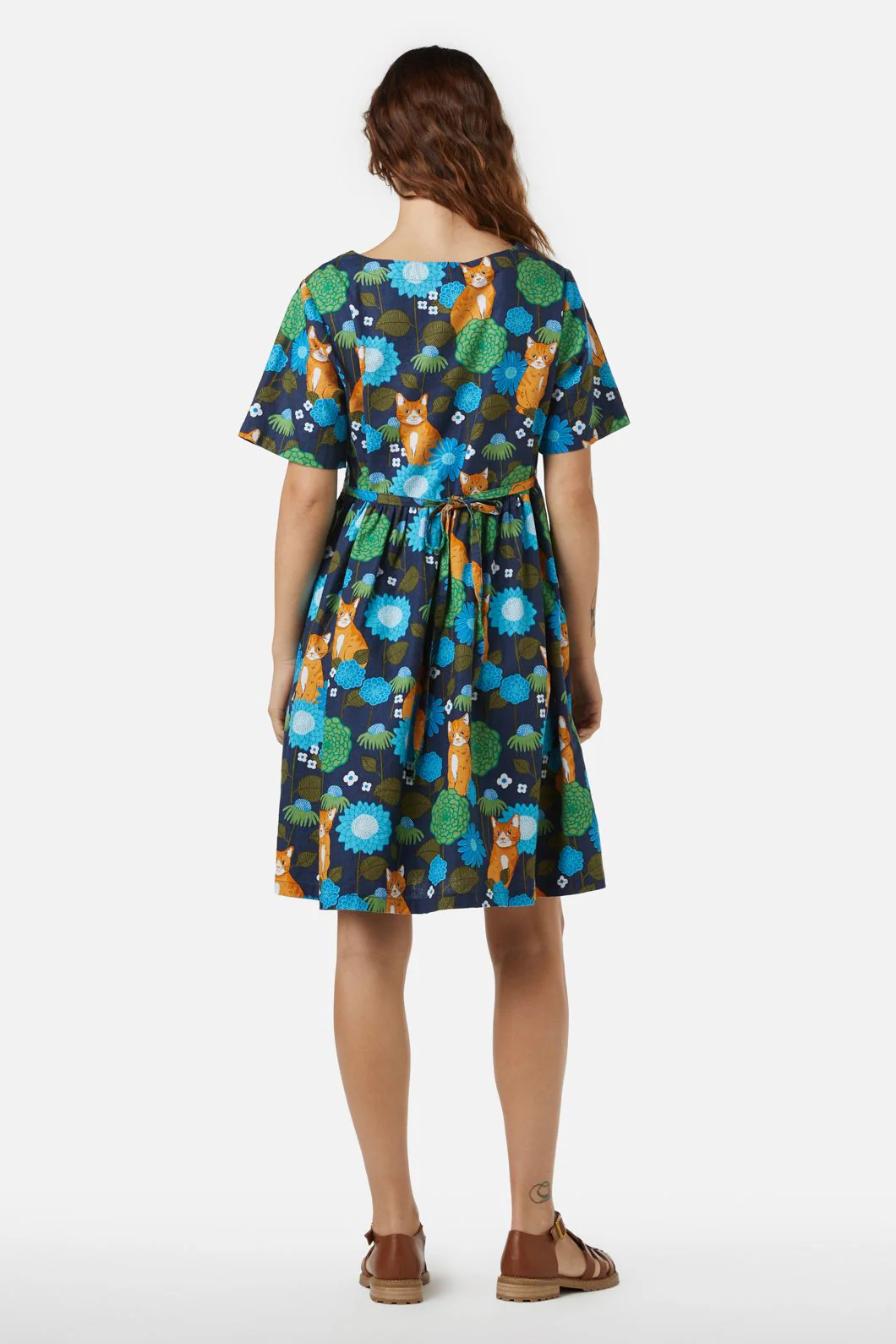Cute Cat Smock Dress - Olabens