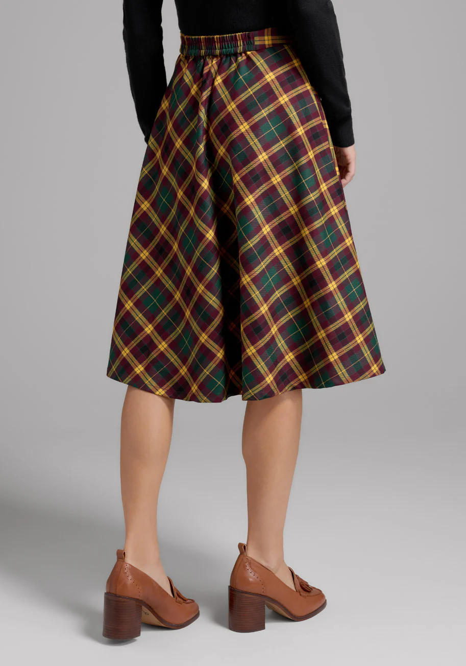 Just This Sway A-Line Skirt: Fall Edition - Olabens